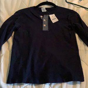 Boys NWT navy long sleeve